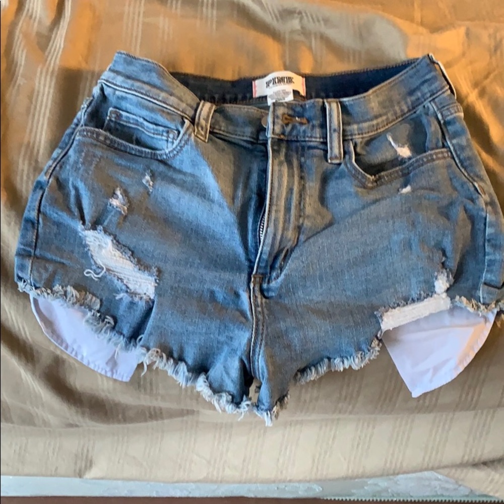 Denim shorts
